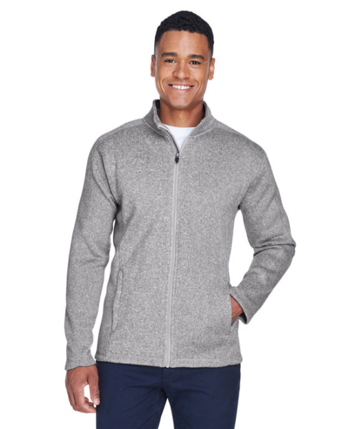 Manteau pour homme Bristol en molleton tricot chandail avec glissière pleine longueur de Devon & Jones Manteau pour homme Bristol en molleton tricot chandail avec glissière pleine longueur de Devon & Jones