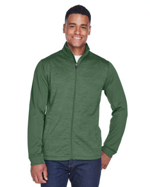 Manteau pour homme Newbury en molleton à motif mélangé avec blocs de couleur et fermeture pleine longueur de Devon & JonesMD Manteau pour homme Newbury en molleton à motif mélangé avec blocs de couleur et fermeture pleine longueur de Devon & JonesMD