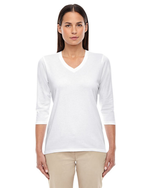 Haut pour femme Perfect FitMC à manches longueur bracelet et encolure en V de Devon & Jones Haut pour femme Perfect FitMC à manches longueur bracelet et encolure en V de Devon & Jones