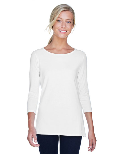 T-shirt pour femme Perfect FitMC avec encolure ballerine et manches bracelet de Devon & Jones T-shirt pour femme Perfect FitMC avec encolure ballerine et manches bracelet de Devon & Jones