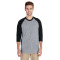 T-shirt pour adulte à manches raglan 3/4 Heavy CottonMC 8,8 oz/verge de GildanMD