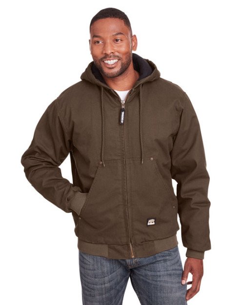 Men's Highland Washed Cotton Duck Hooded Jacket Men's Highland Washed Cotton Duck Hooded Jacket