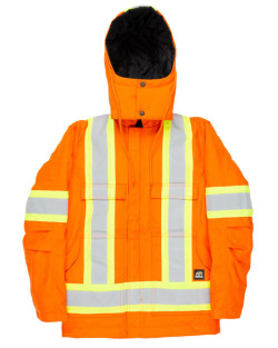 Men's Tall Safety Striped Arctic Insulated Chore Coat