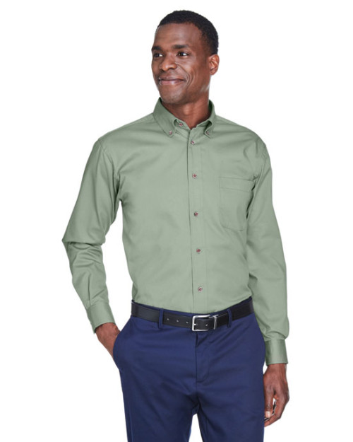 Men's Easy Blend™ Long-Sleeve Twill Shirt with Stain-Release Men's Easy Blend™ Long-Sleeve Twill Shirt with Stain-Release