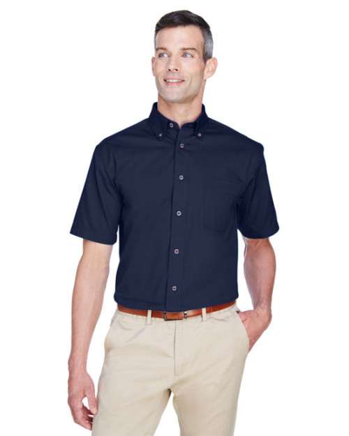 Men's Easy Blend™ Short-Sleeve Twill Shirt with Stain-Release Men's Easy Blend™ Short-Sleeve Twill Shirt with Stain-Release