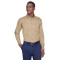 Chemise Easy BlendMC à manches longues pour homme de taille longue en sergé avec anti-tache d'Harriton