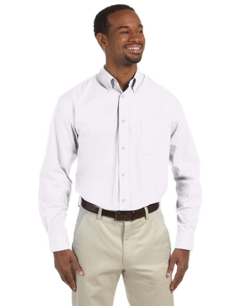 Chemise essentielle pour homme de taille longue en popeline 5,4 oz/vg2 de Harriton Chemise essentielle pour homme de taille longue en popeline 5,4 oz/vg2 de Harriton