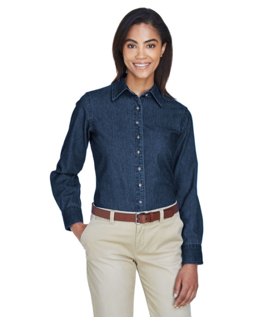 Ladies' 6.5 oz. Long-Sleeve Denim Shirt Ladies' 6.5 oz. Long-Sleeve Denim Shirt