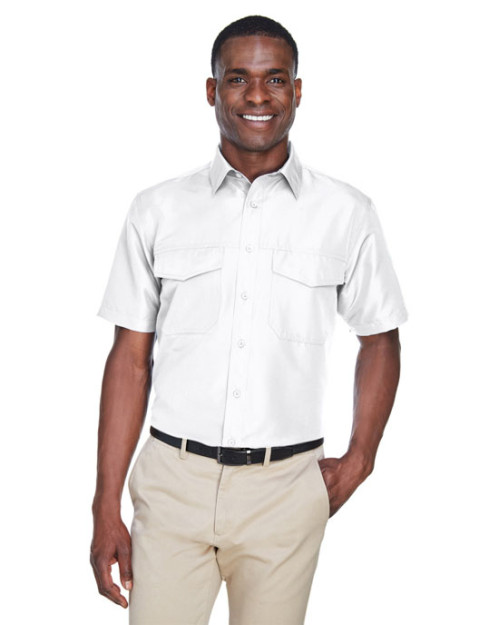 Chemise d'employé performance pour homme à manches courtes Key West d Harriton Chemise d'employé performance pour homme à manches courtes Key West d Harriton