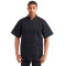 Unisex Studded Front Short-Sleeve Chef's Jacket