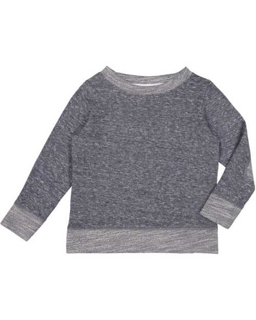 Toddler Harborside Melange French Terry Crewneck with Elbow Patches Toddler Harborside Melange French Terry Crewneck with Elbow Patches