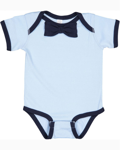 Infant Baby Rib Bow Tie Bodysuit Infant Baby Rib Bow Tie Bodysuit